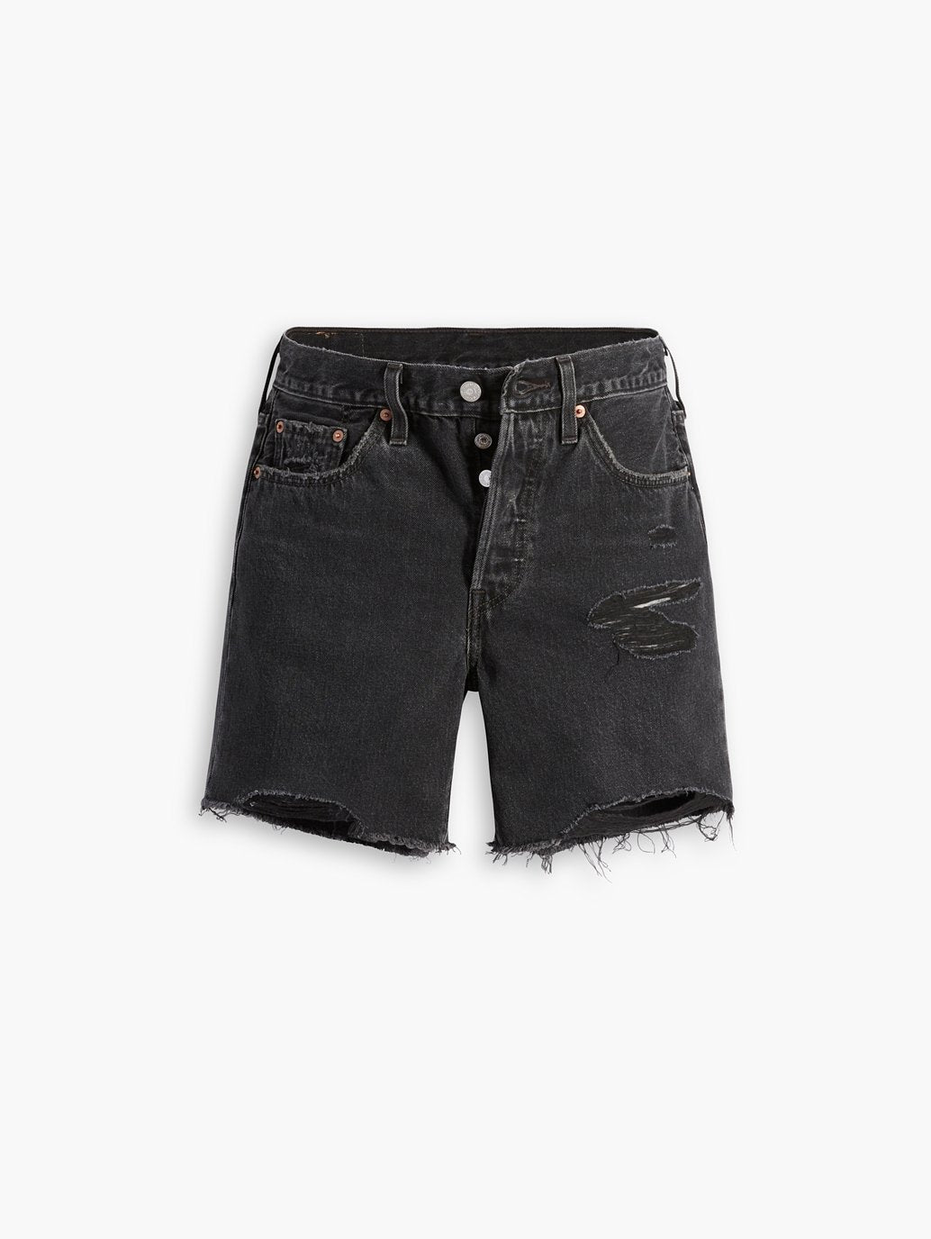 Levi's® 女士 501® Original 高腰中大腿牛仔短褲