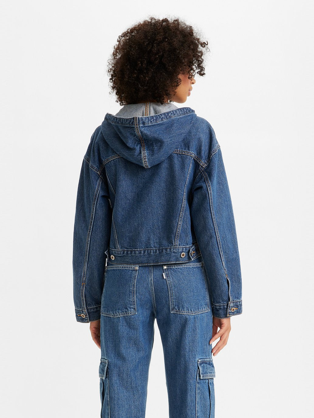 Levi's® 女款 SilverTab™ 連帽卡車司機夾克