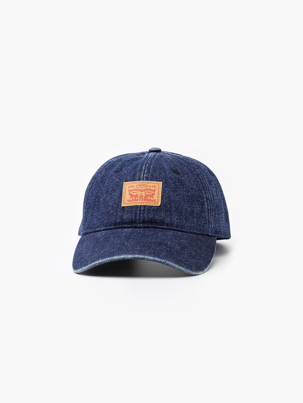 Two Horse Logo Patch Denim Cap