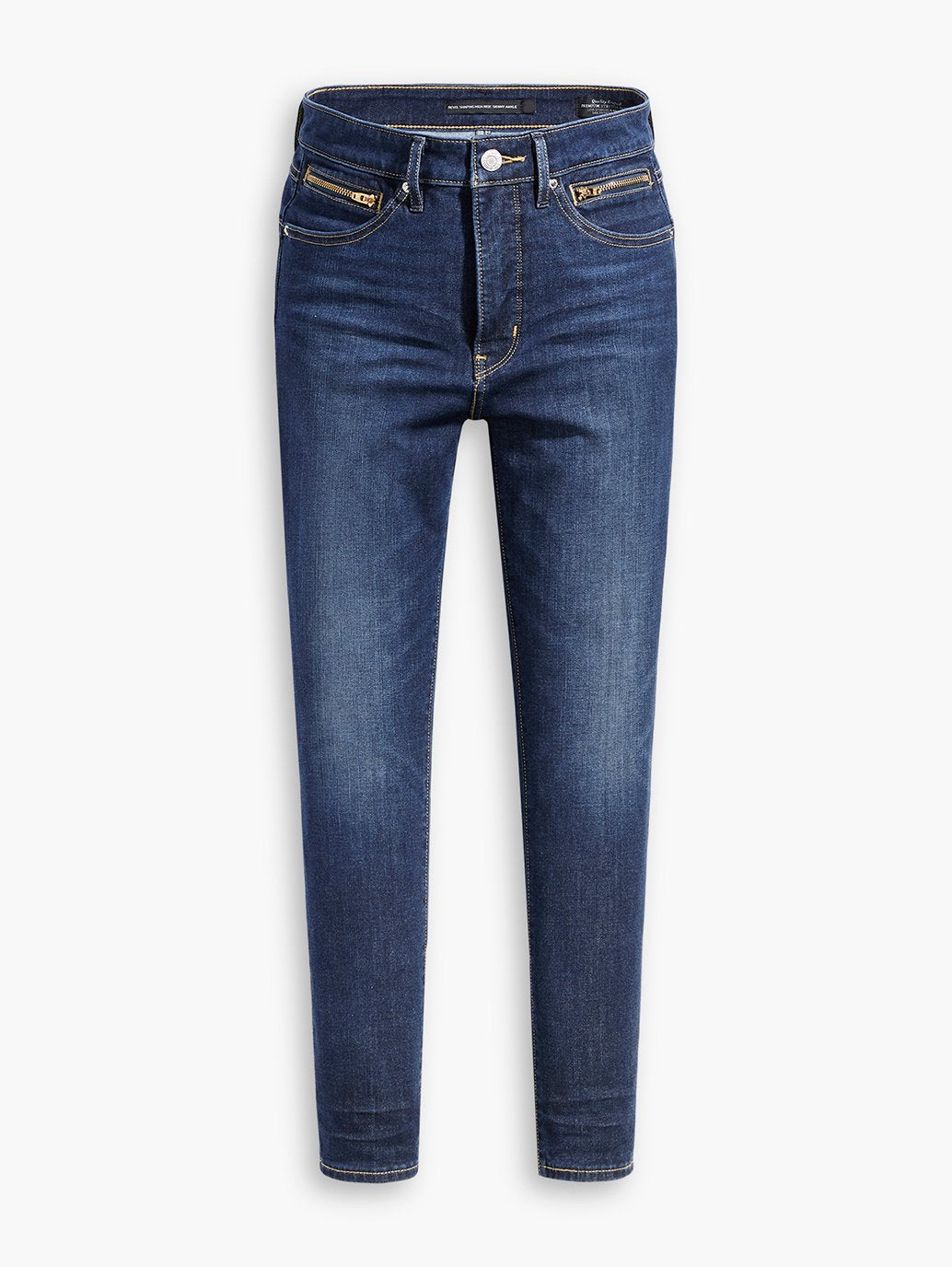 Revel™ 塑形高腰拉鍊九分牛仔褲