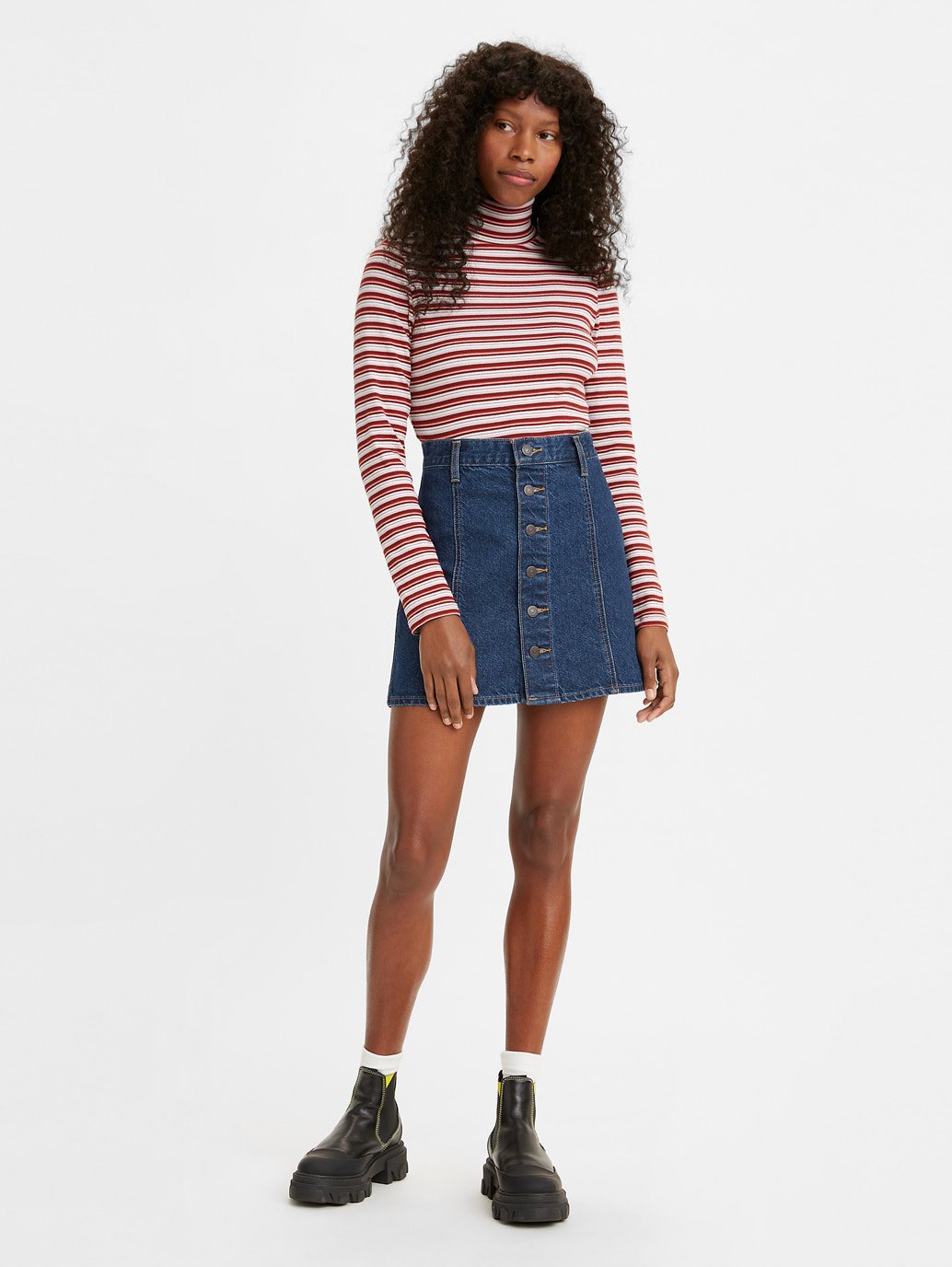 Levi's® 女款 A 字迷你裙