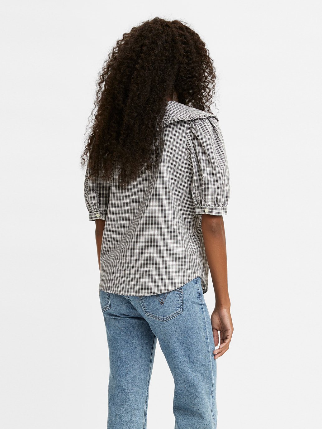 Levi's® 女款 Olympia 短袖領襯衫