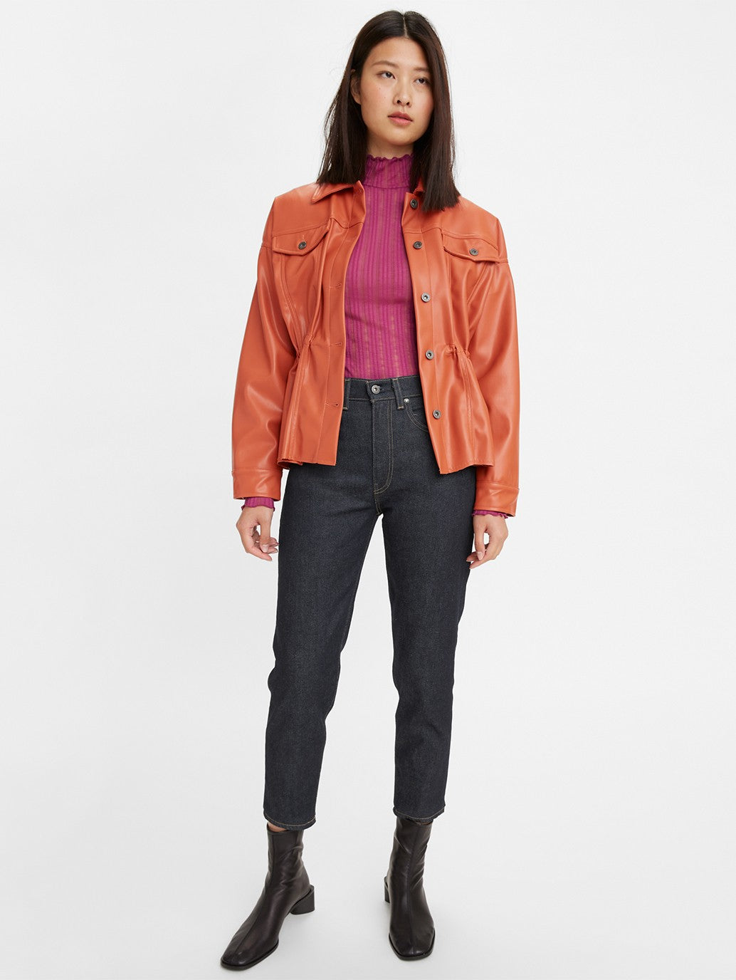 Levi's® 日本製女式高腰男友風牛仔褲