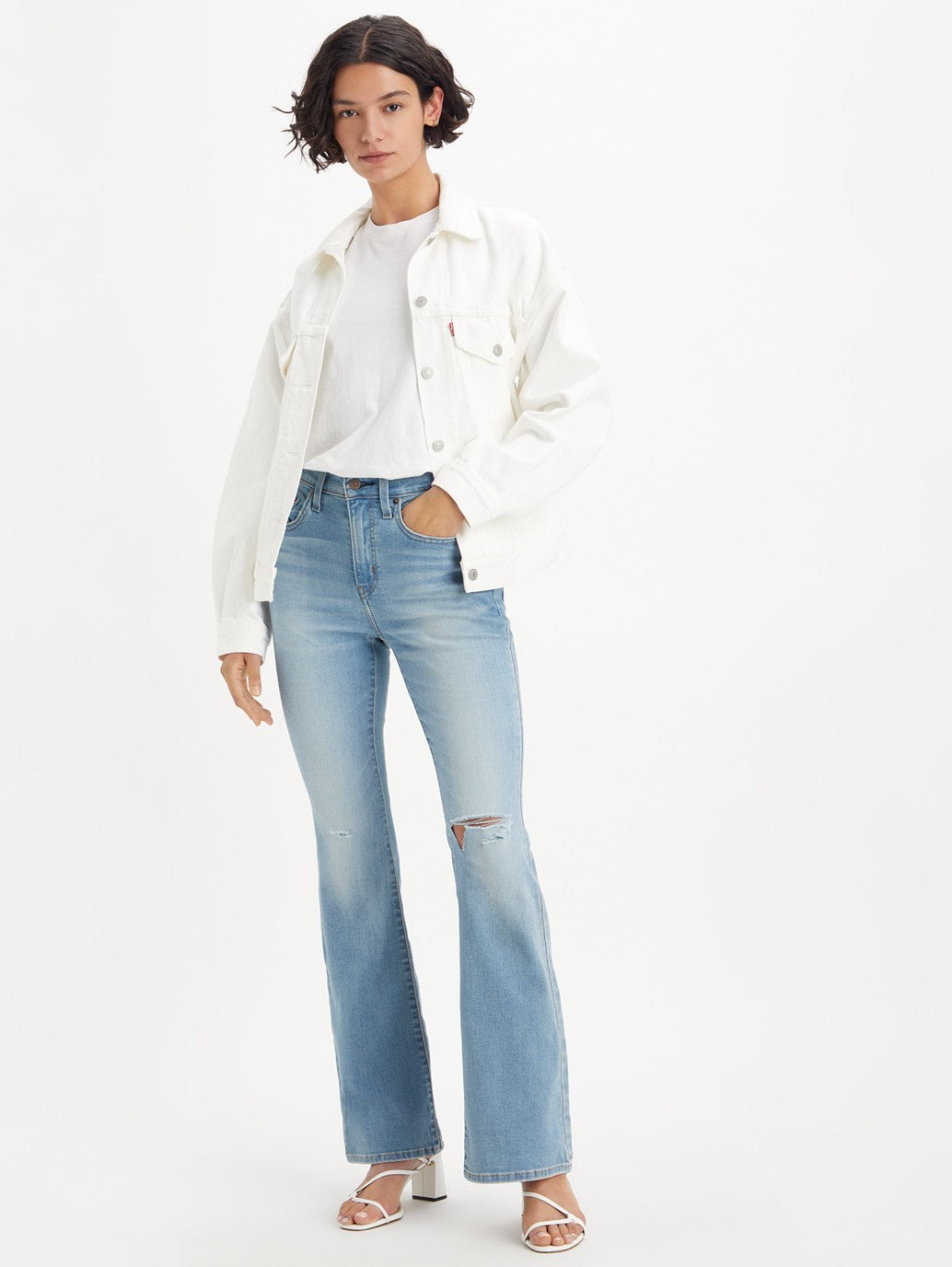 Levi's® 女式 726 高腰喇叭牛仔褲