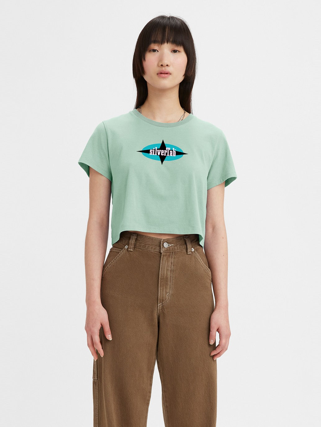 Levi's® 女款 Jordie 短版 T 卹