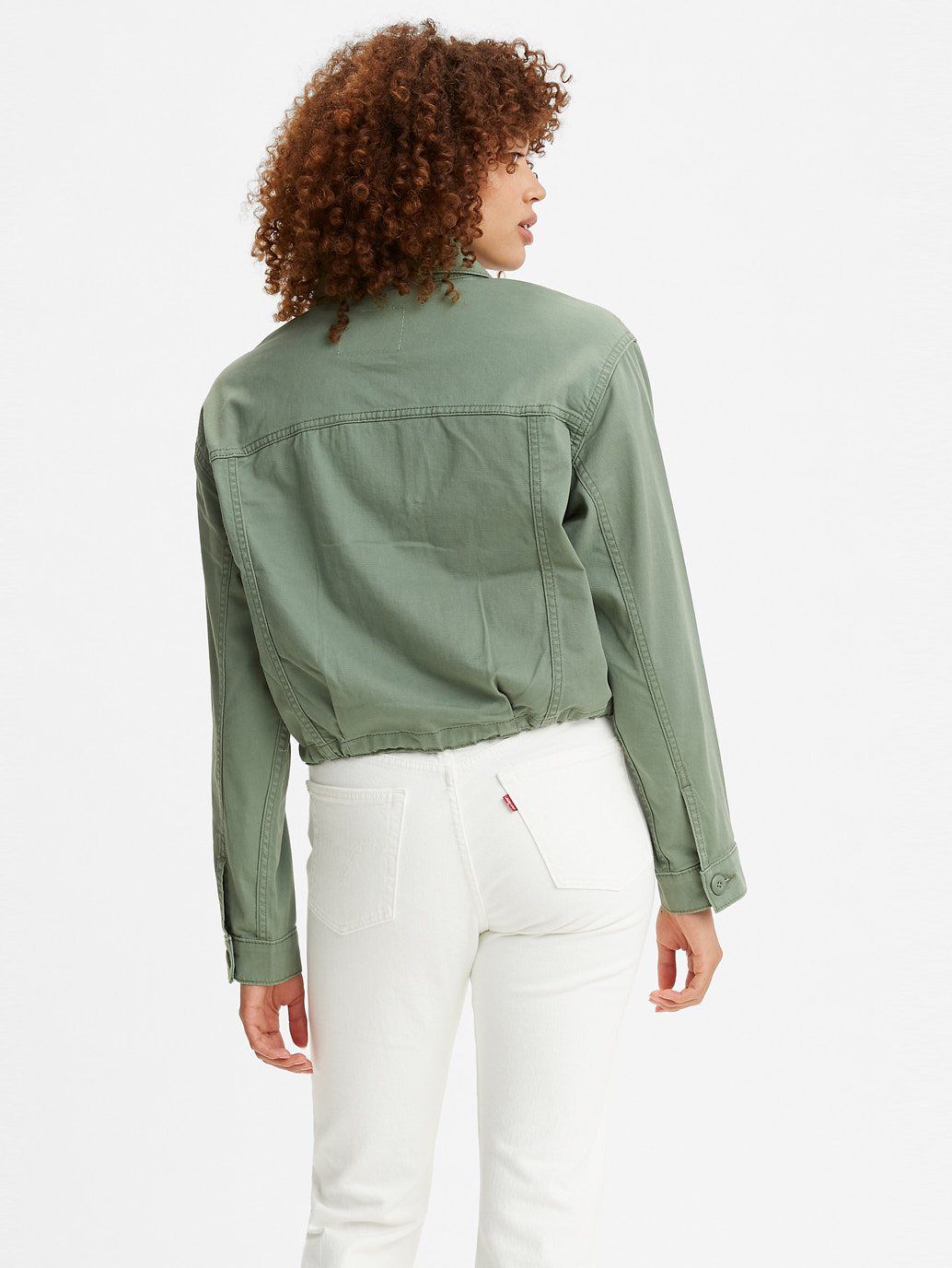 Levi's® 女款短版柔軟剩餘夾克
