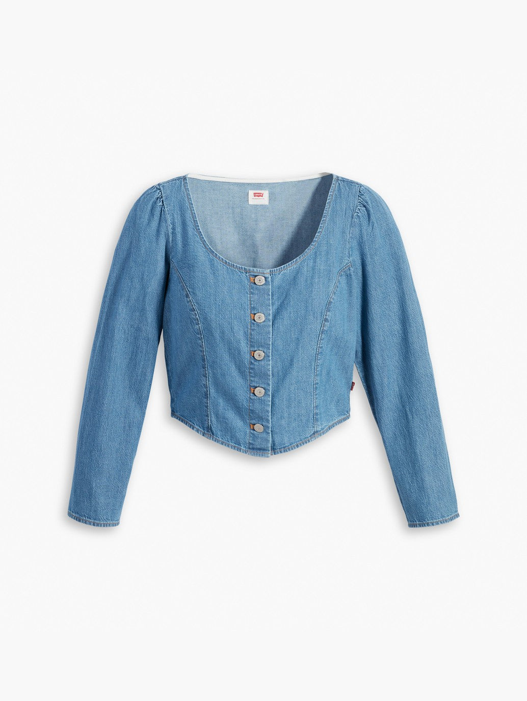 Levi's® 女款 Daryn 長袖緊身胸衣襯衫