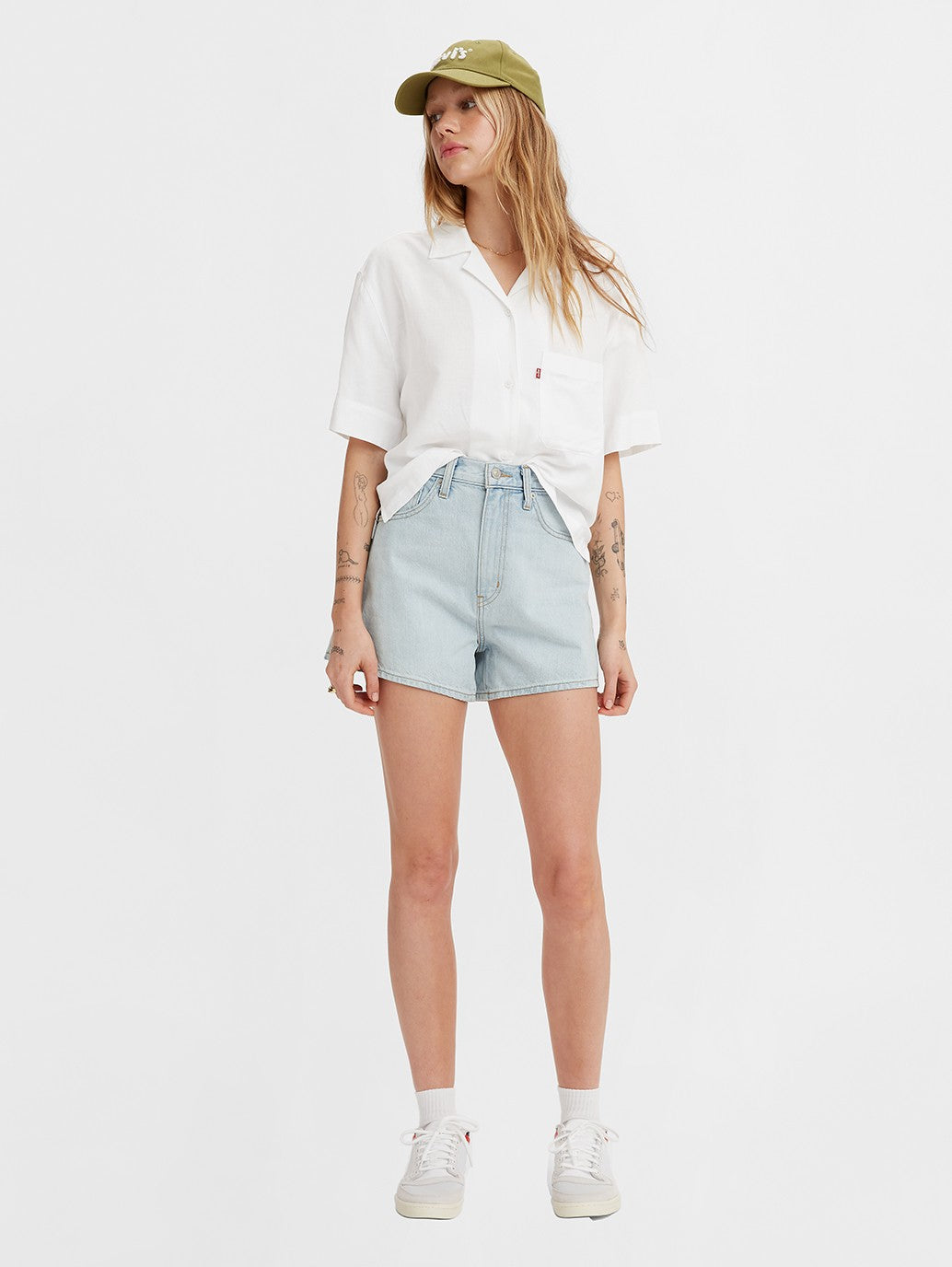Levi's® 女士高腰媽媽短褲