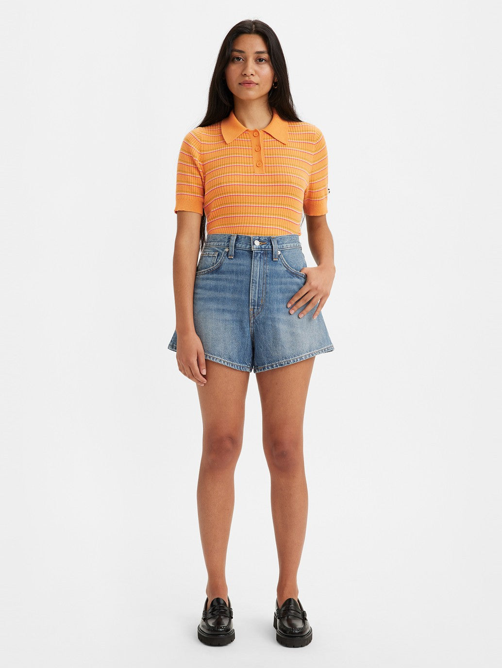 Levi's® 女士高腰媽媽短褲
