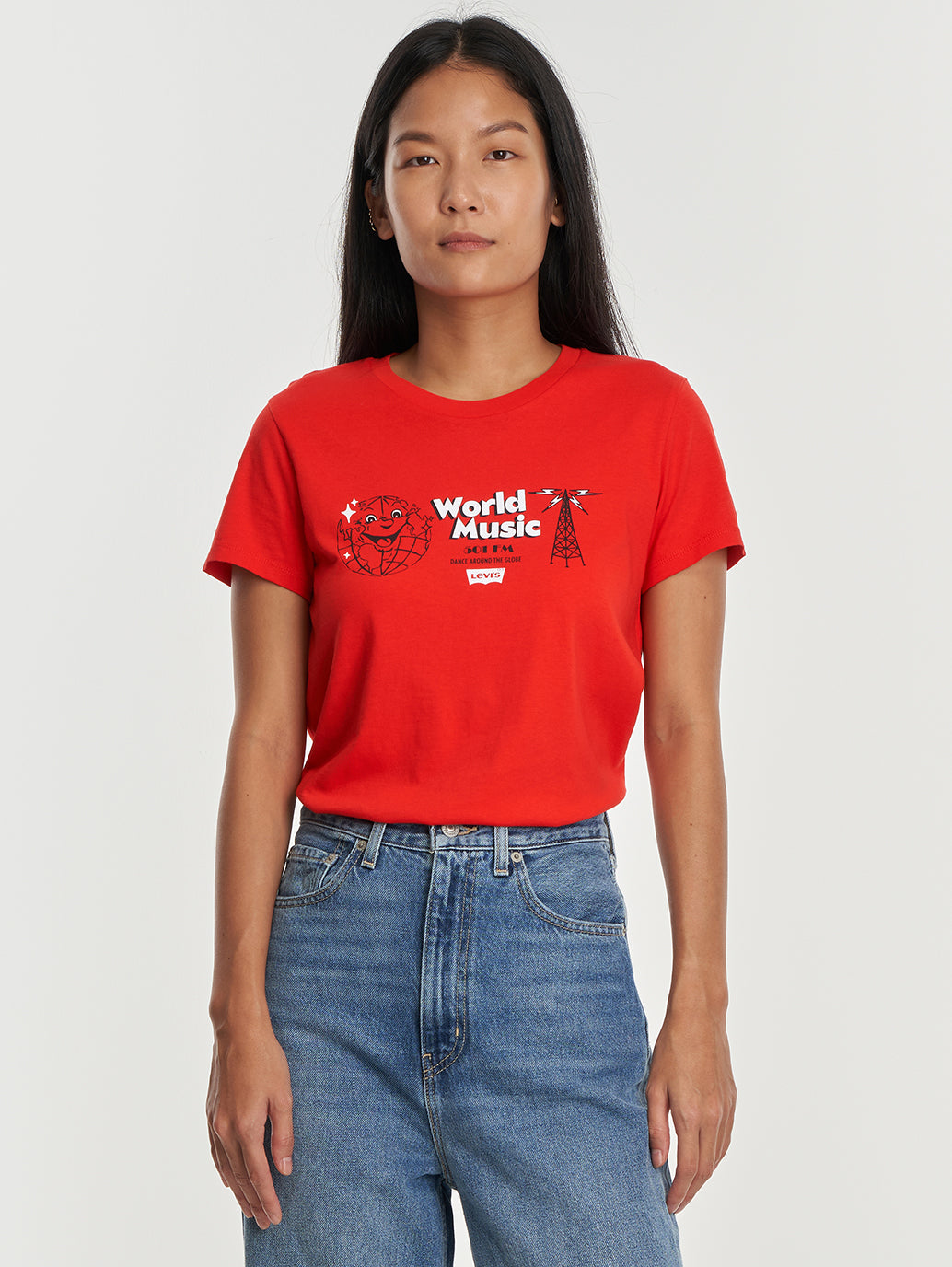 Levi's® 女用標誌完美 T 卹