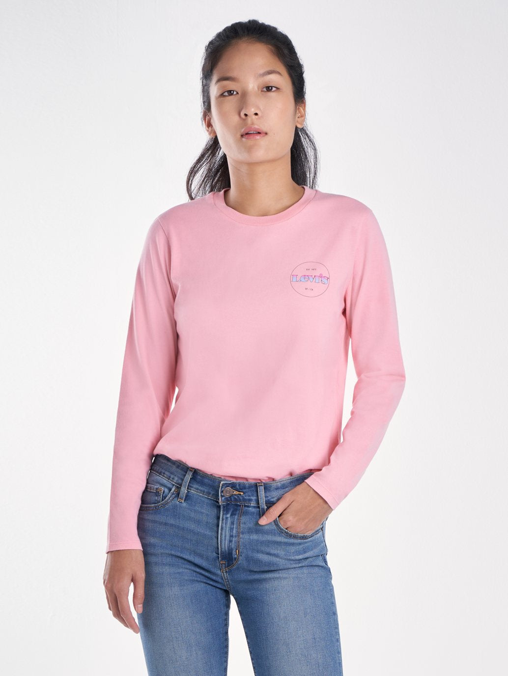Levi's® 女款長袖完美 T 卹