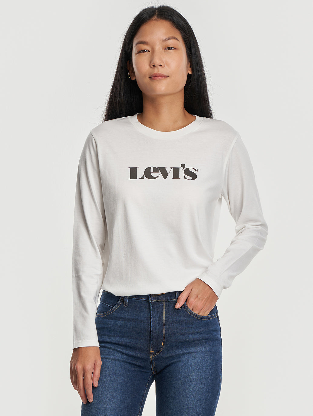 Levi's® 女款長袖完美 T 卹