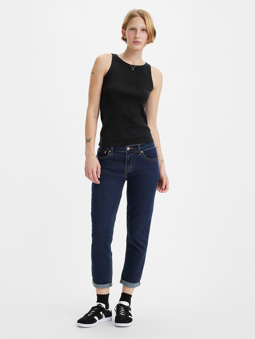 Levi's® 女式中腰男友風牛仔褲