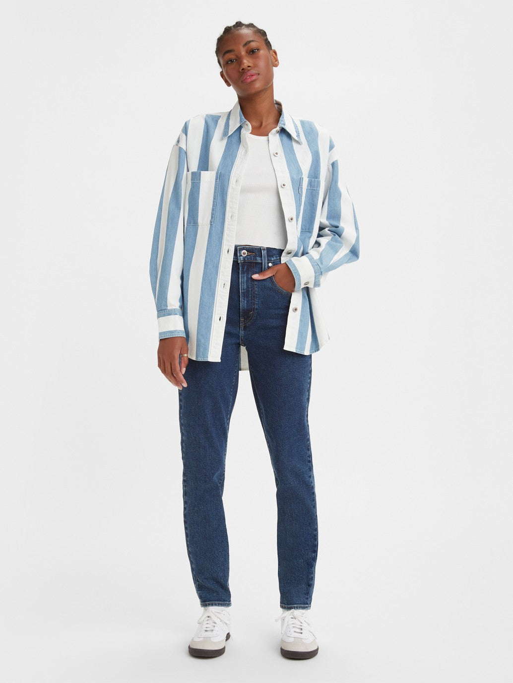 Levi's® 女款 SilverTab™ 高腰媽媽牛仔褲