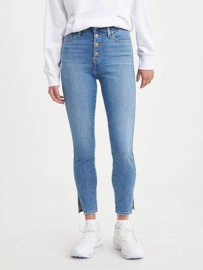 Levi's® 721 露扣高腰緊身九分牛仔褲