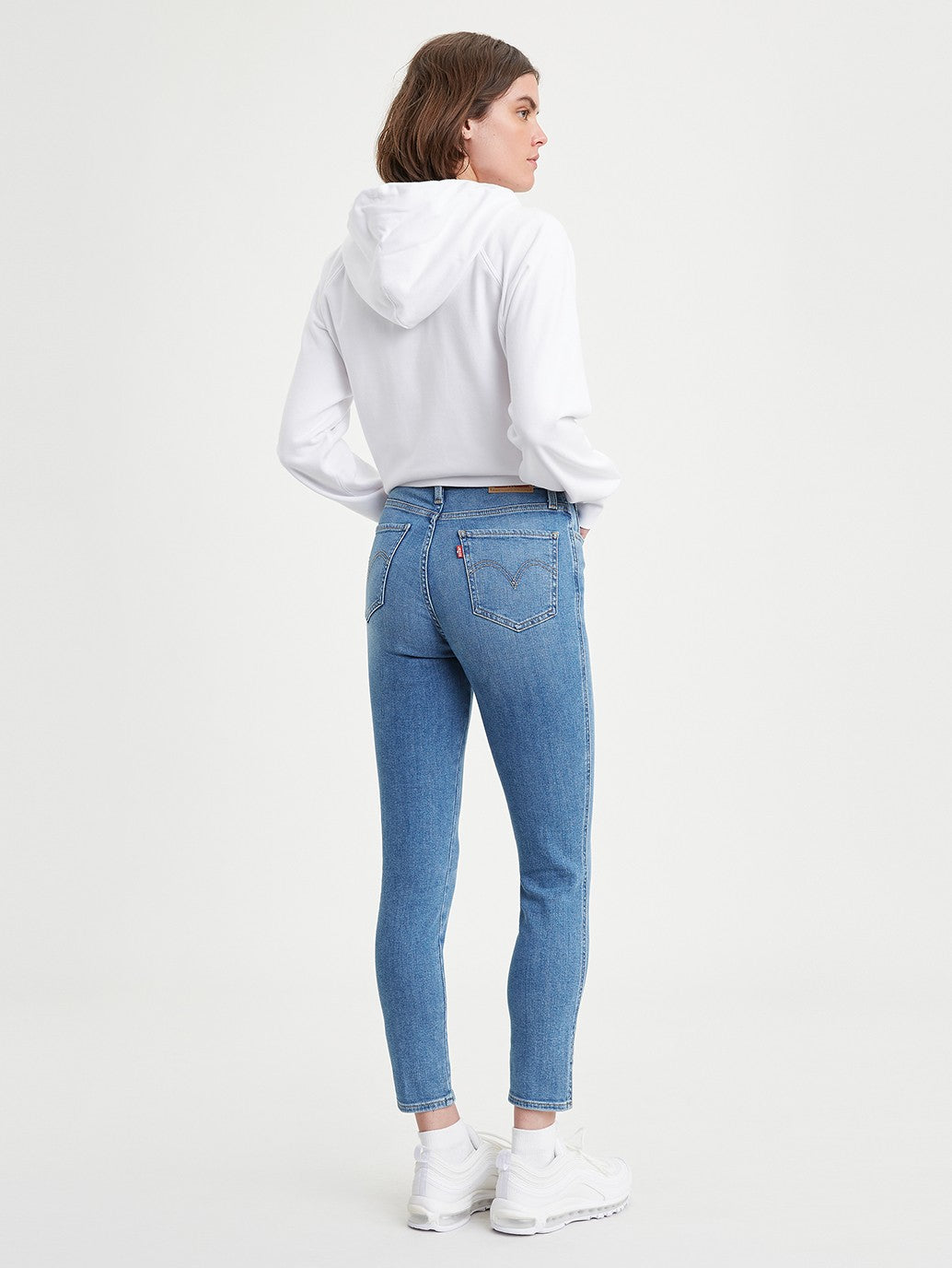 Levi's® 721 露扣高腰緊身九分牛仔褲