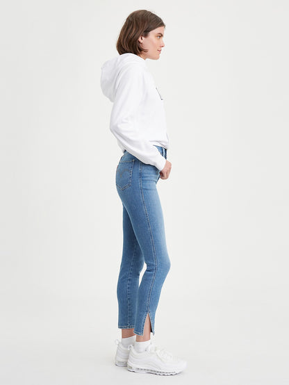 Levi's® 721 露扣高腰緊身九分牛仔褲