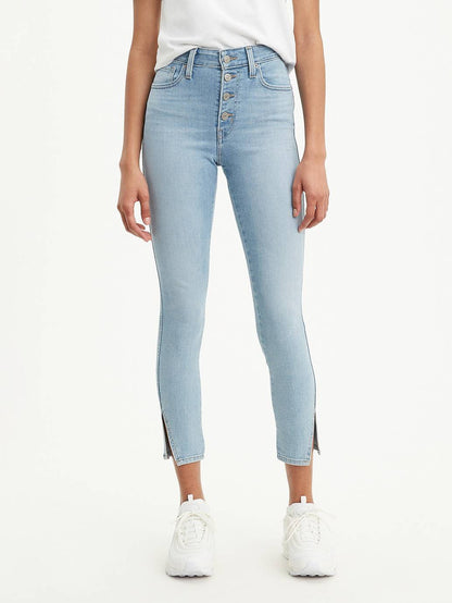 Levi's® 721 露扣高腰緊身九分牛仔褲