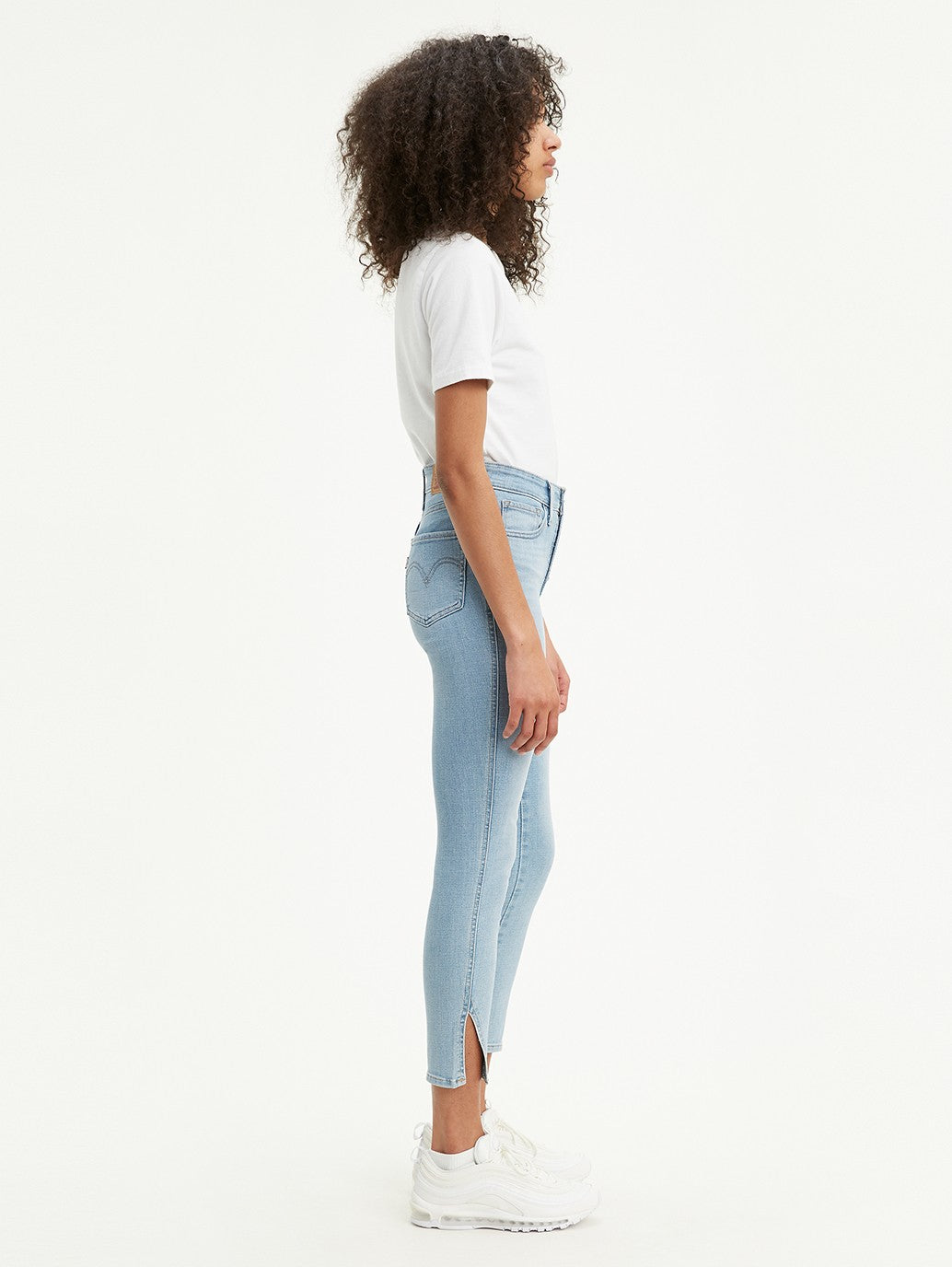 Levi's® 721 露扣高腰緊身九分牛仔褲