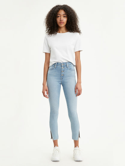 Levi's® 721 露扣高腰緊身九分牛仔褲