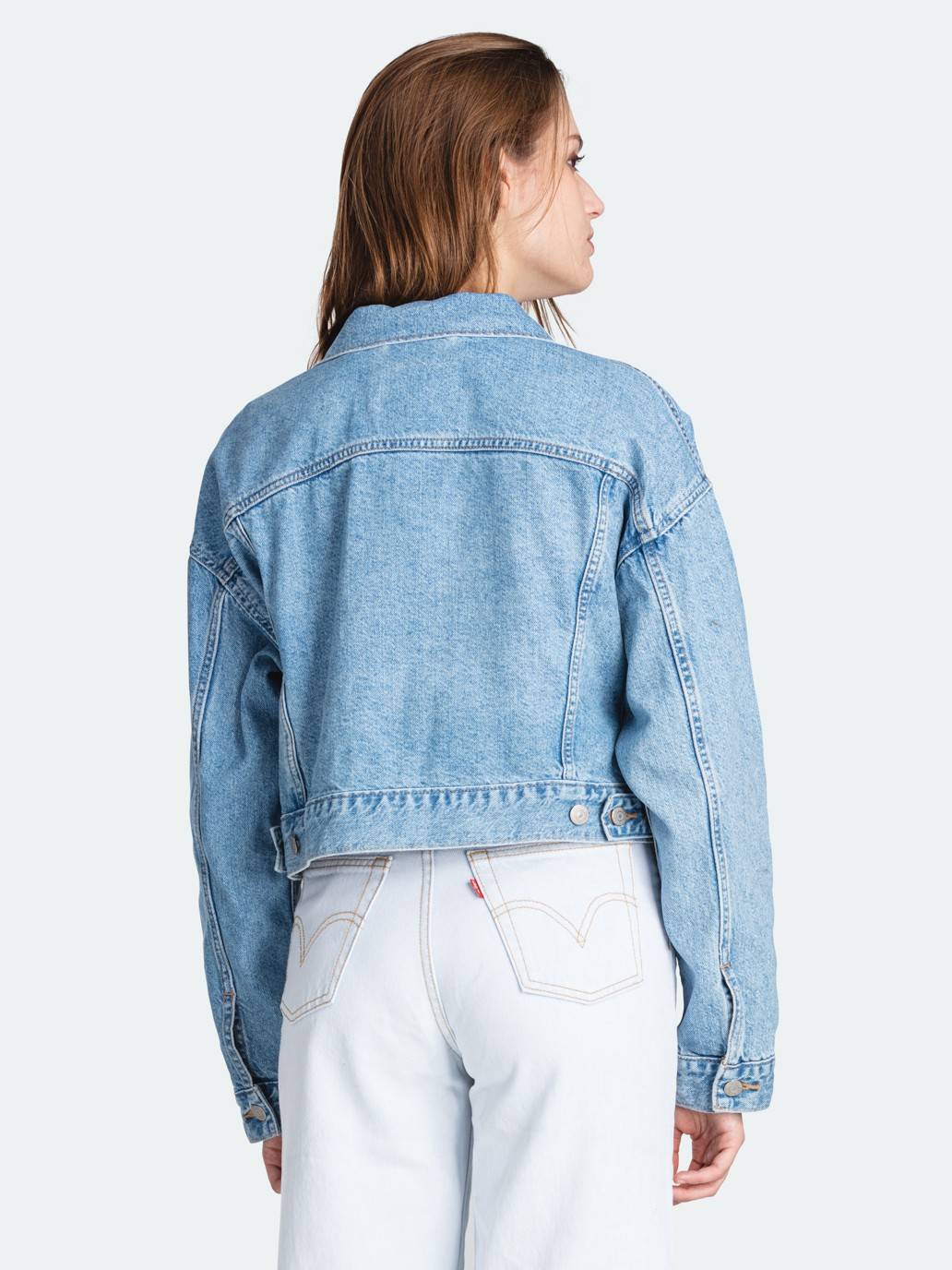 Levi's® Cropped Dad Trucker Jacket