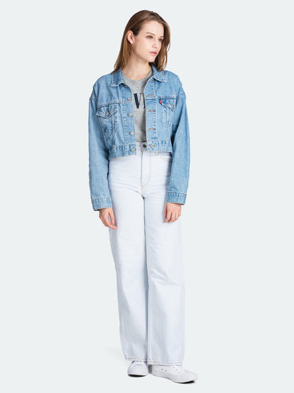 Levi's® Cropped Dad Trucker Jacket