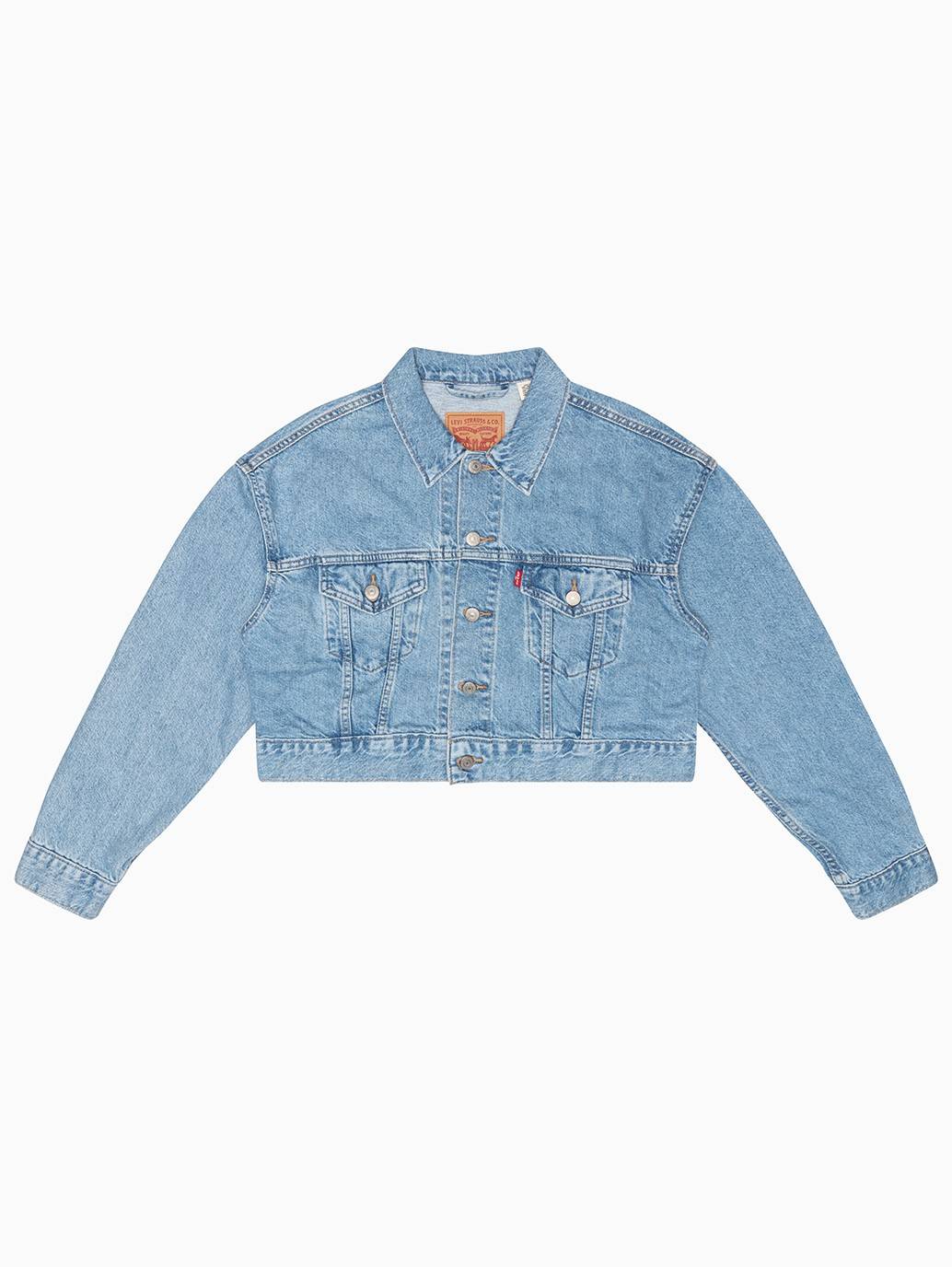 Levi's® Cropped Dad Trucker Jacket