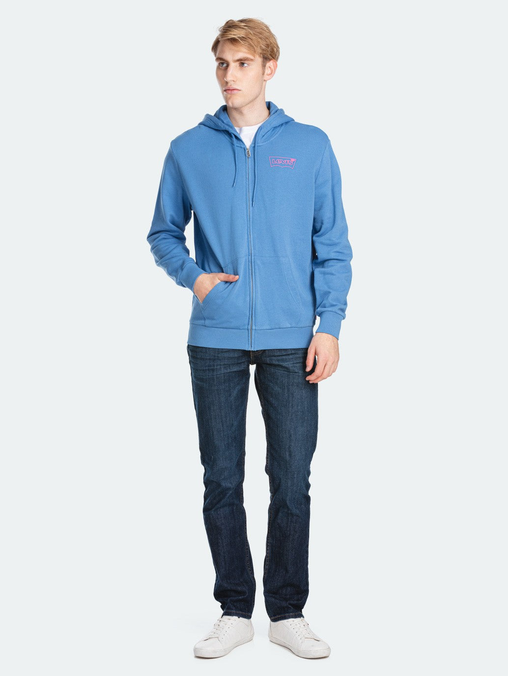 Levi's® 圖案拉鍊連帽衫 G
