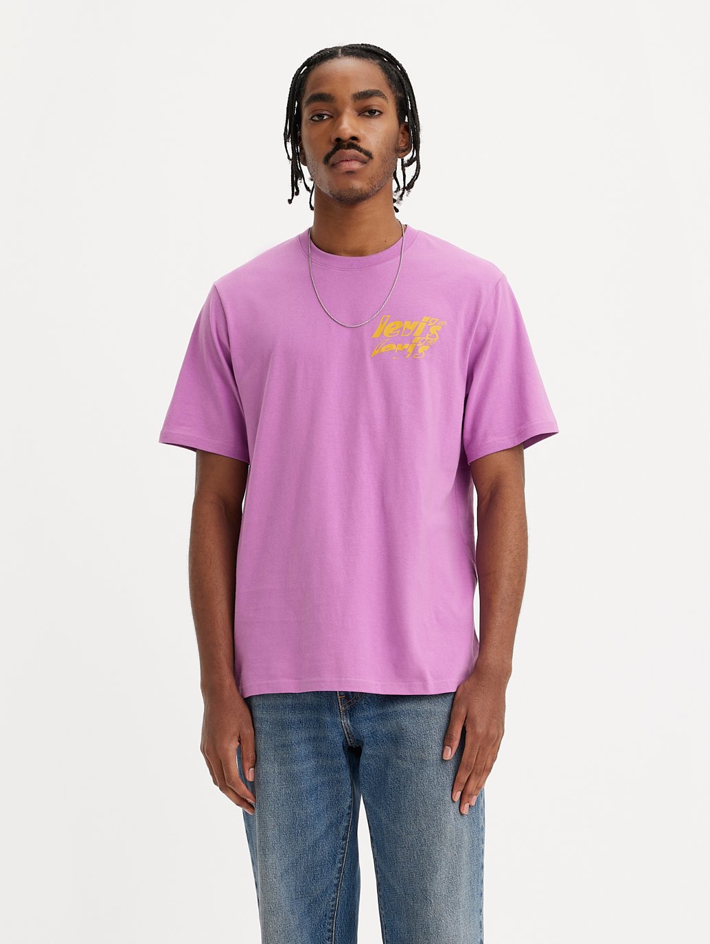 Levi's® 男士寬鬆短袖圖案 T 卹