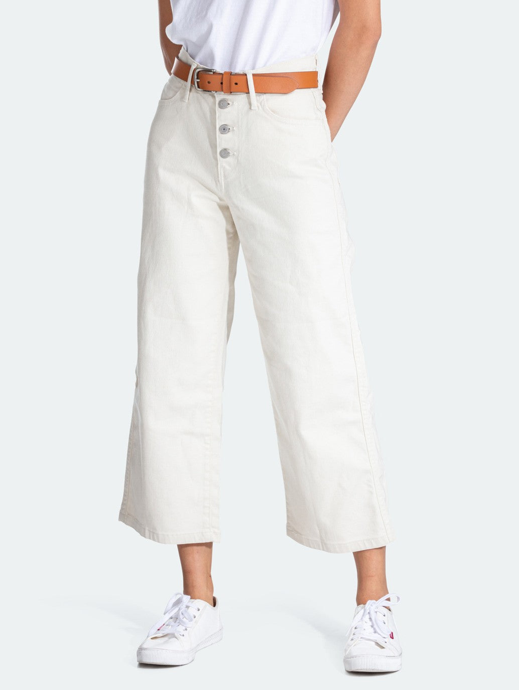 Levi's® Mile High 紐扣闊腿牛仔褲