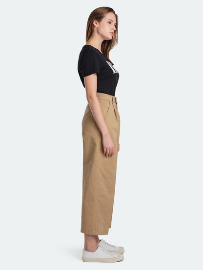 Levi's® 褶襉闊腿斜紋棉布褲