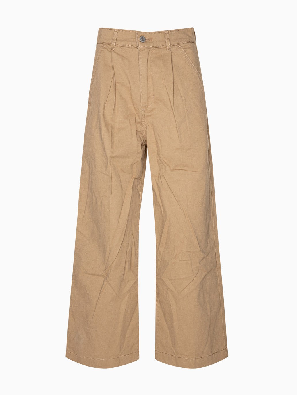 Levi's® 褶襉闊腿斜紋棉布褲