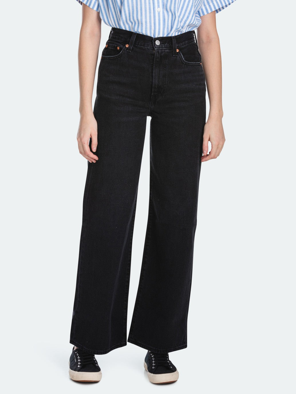 Levi's® Ribcage 闊腿牛仔褲
