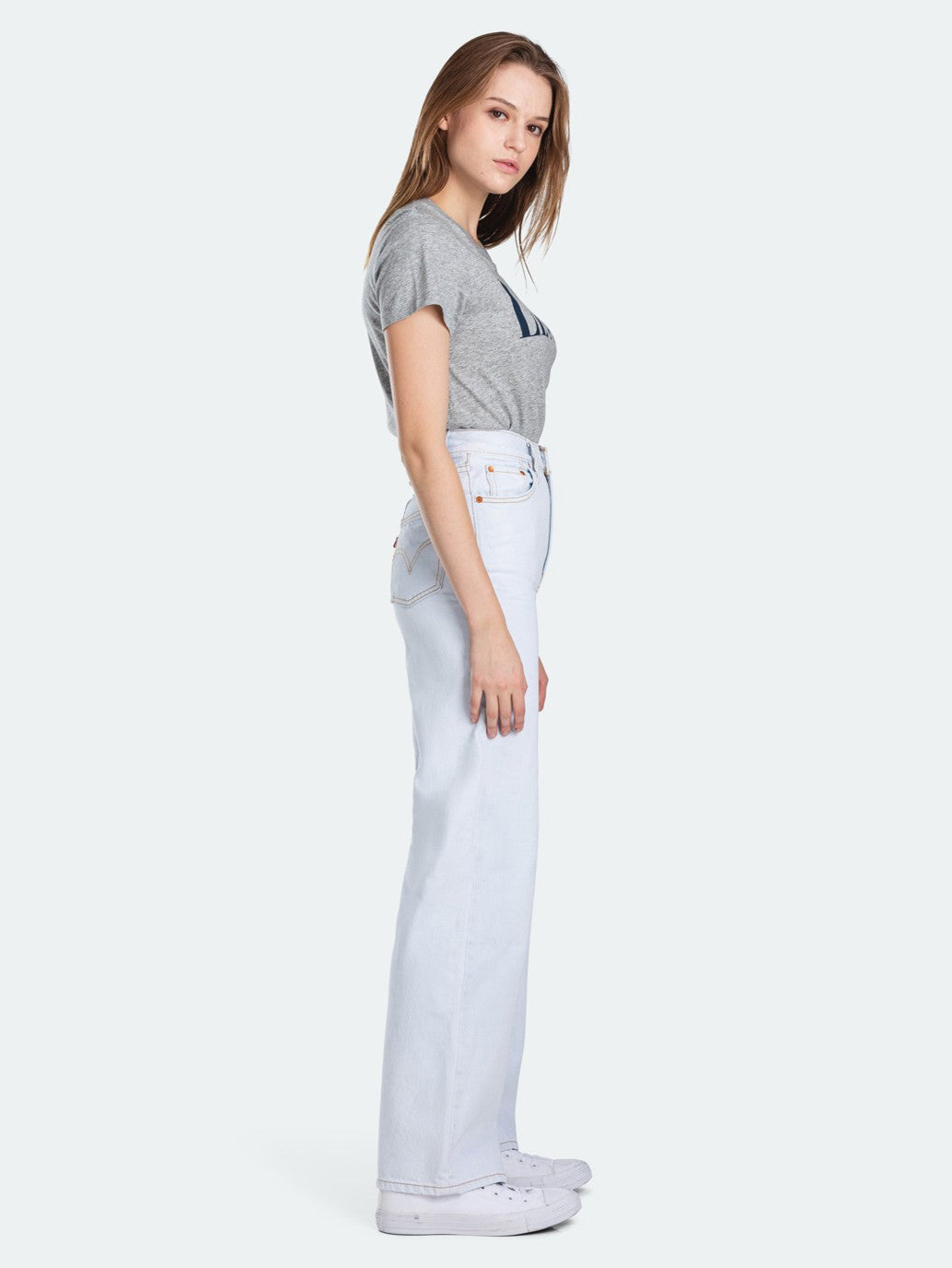 Levi's® Ribcage 闊腿牛仔褲