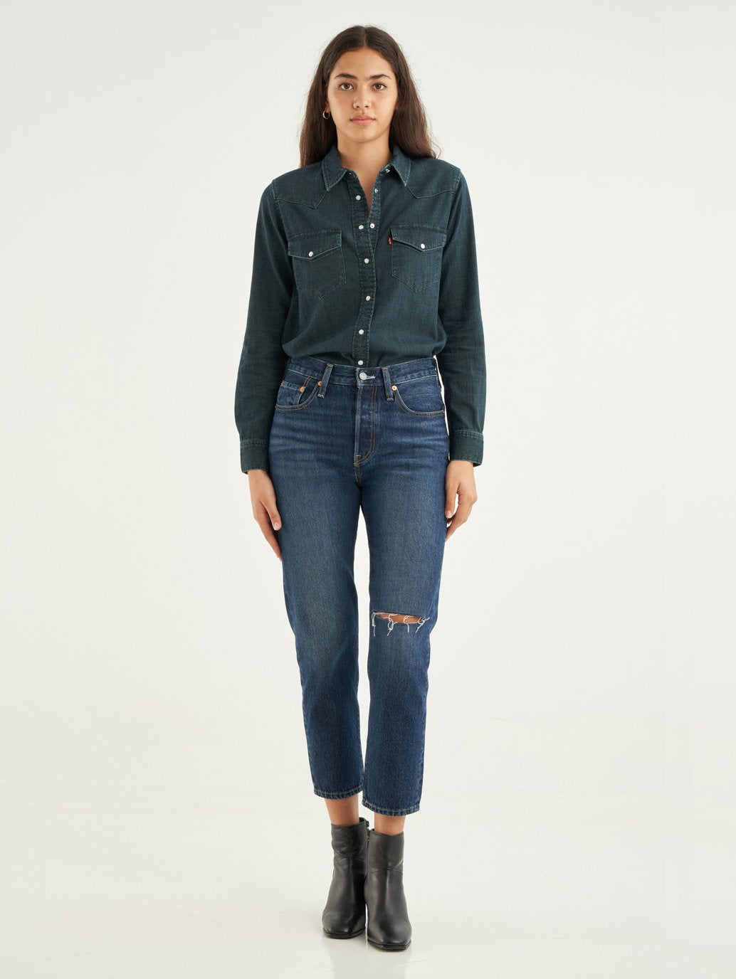 Levi's® 女式 501® Original 九分牛仔褲