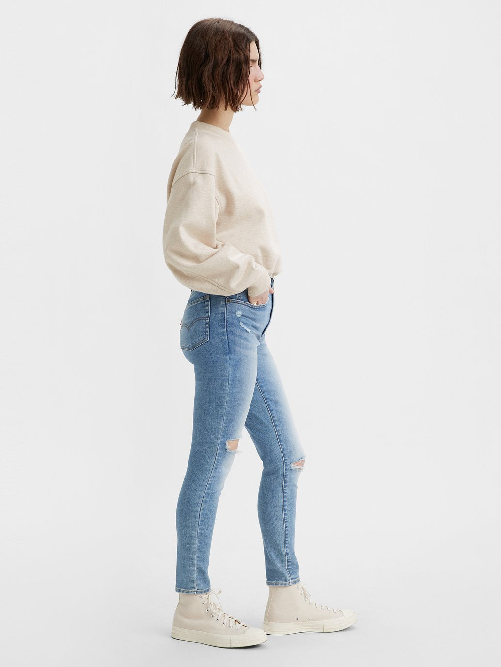 Levi's® 女款 721 高腰緊身牛仔褲