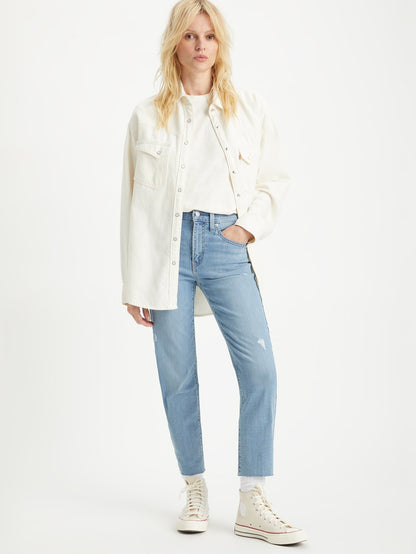 Levi's® 女式 724 高腰直筒九分牛仔褲