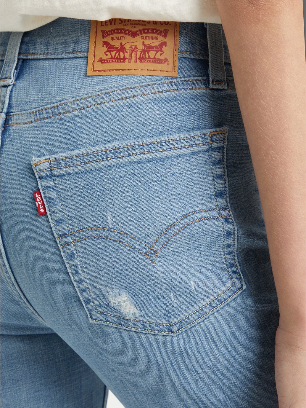 Levi's® 女式 724 高腰直筒九分牛仔褲