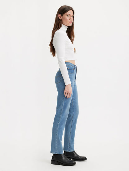 Levi's® 女式 724 高腰直筒九分牛仔褲