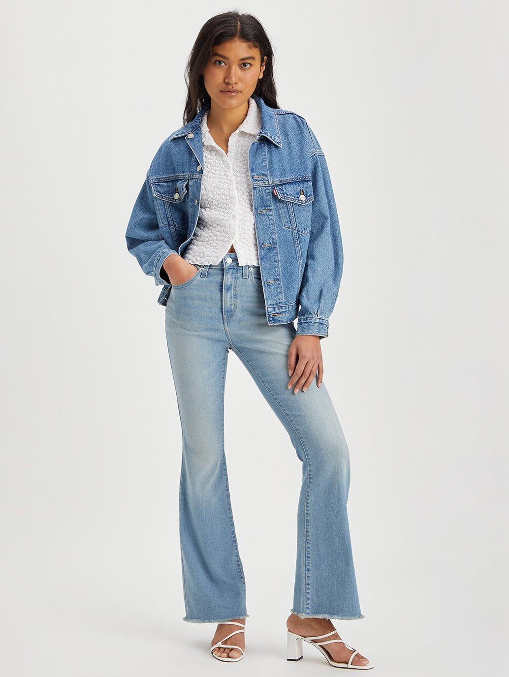 Levi's® 女式 726 高腰喇叭牛仔褲
