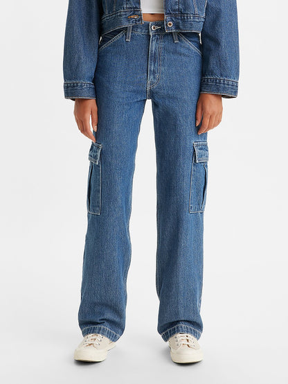Levi's® 94 年女用寬鬆 SilverTab™ 工裝牛仔褲