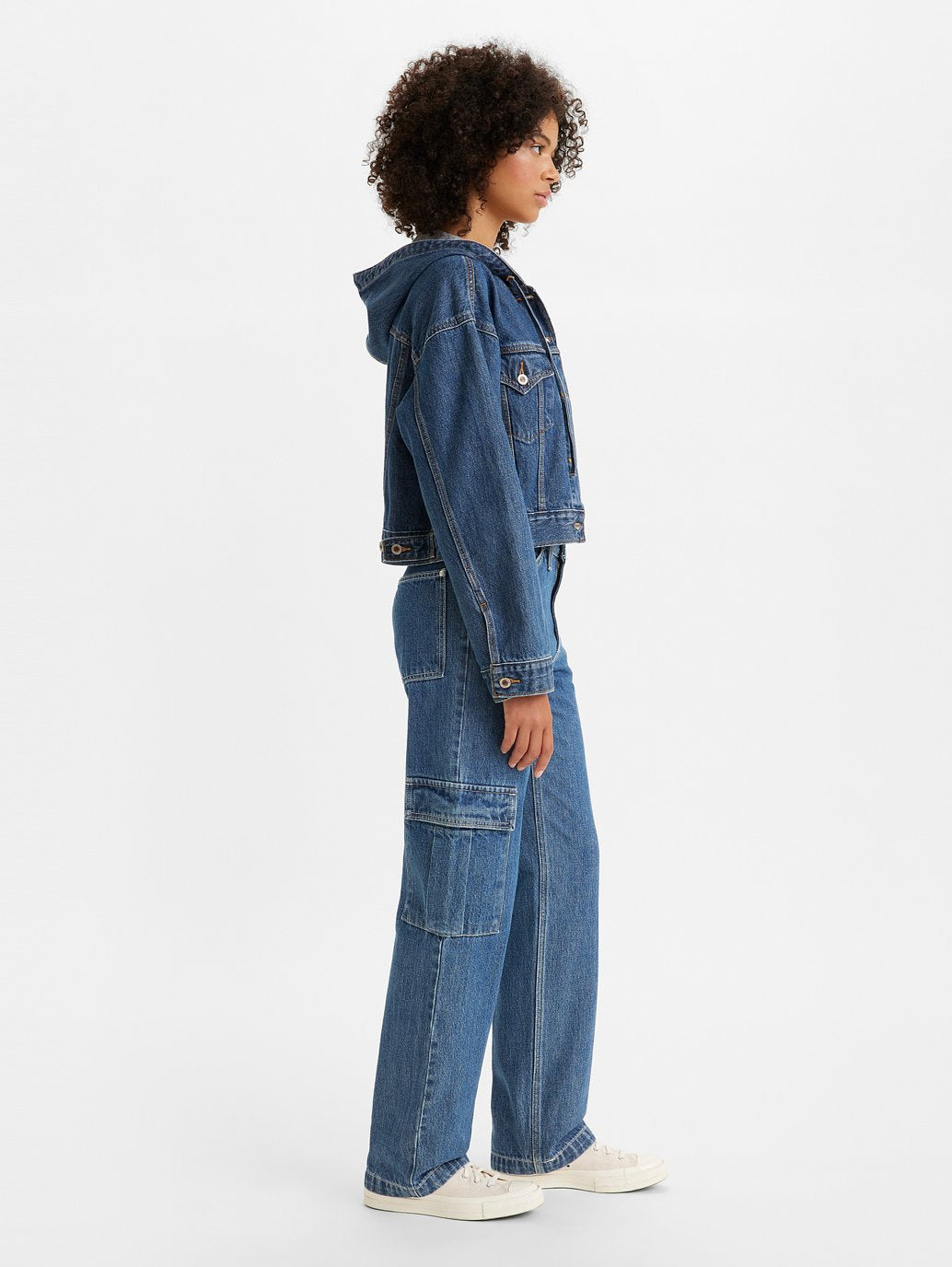 Levi's® 94 年女用寬鬆 SilverTab™ 工裝牛仔褲