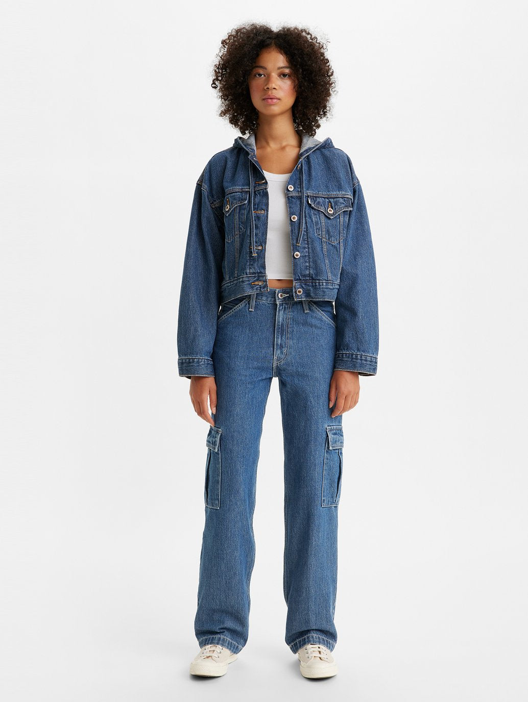 Levi's® 94 年女用寬鬆 SilverTab™ 工裝牛仔褲