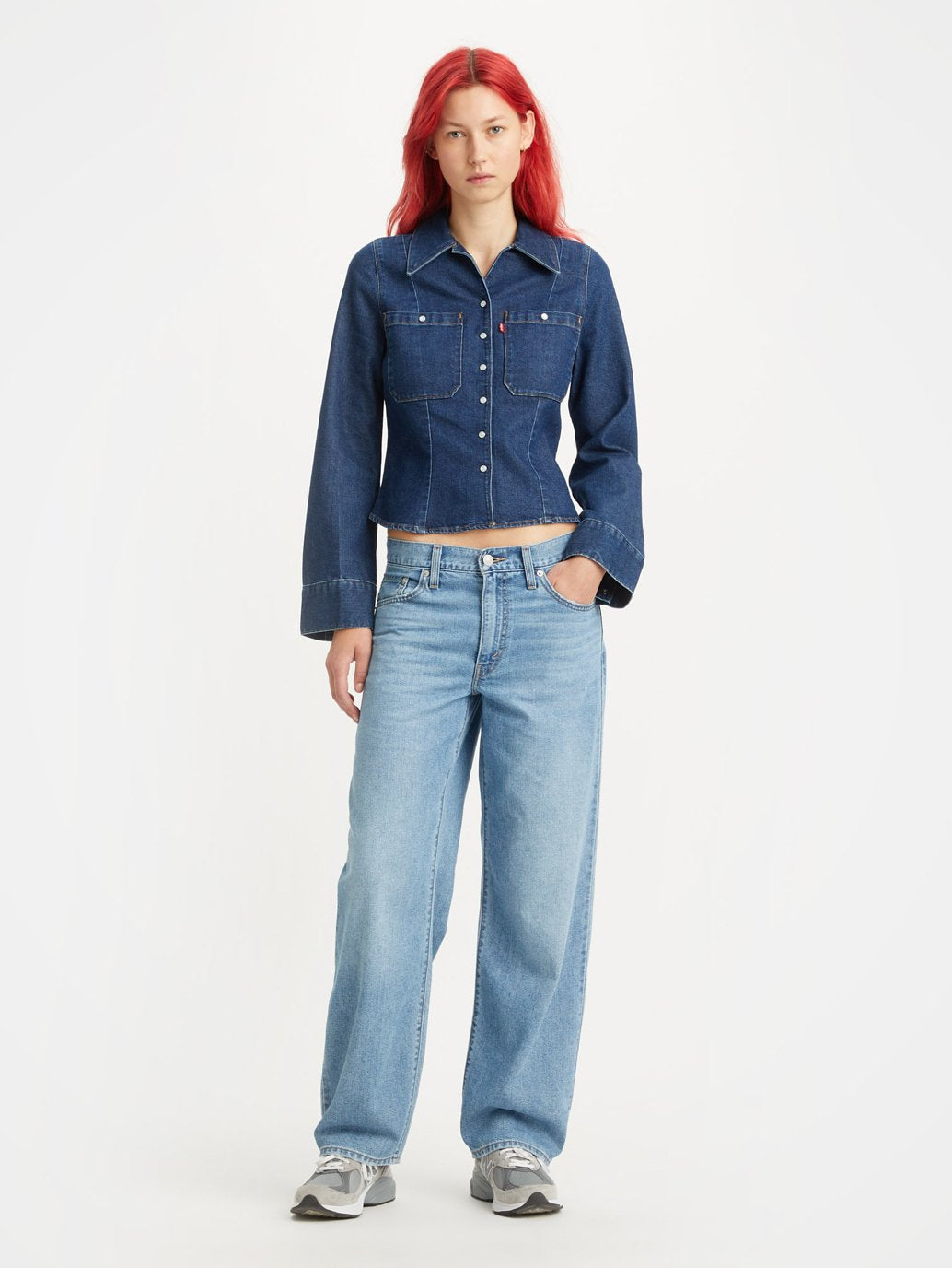 Levi's® 女用寬鬆老爹牛仔褲