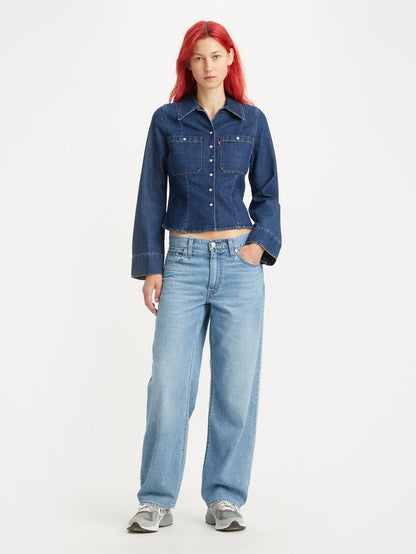 Levi's® 女用寬鬆老爹牛仔褲