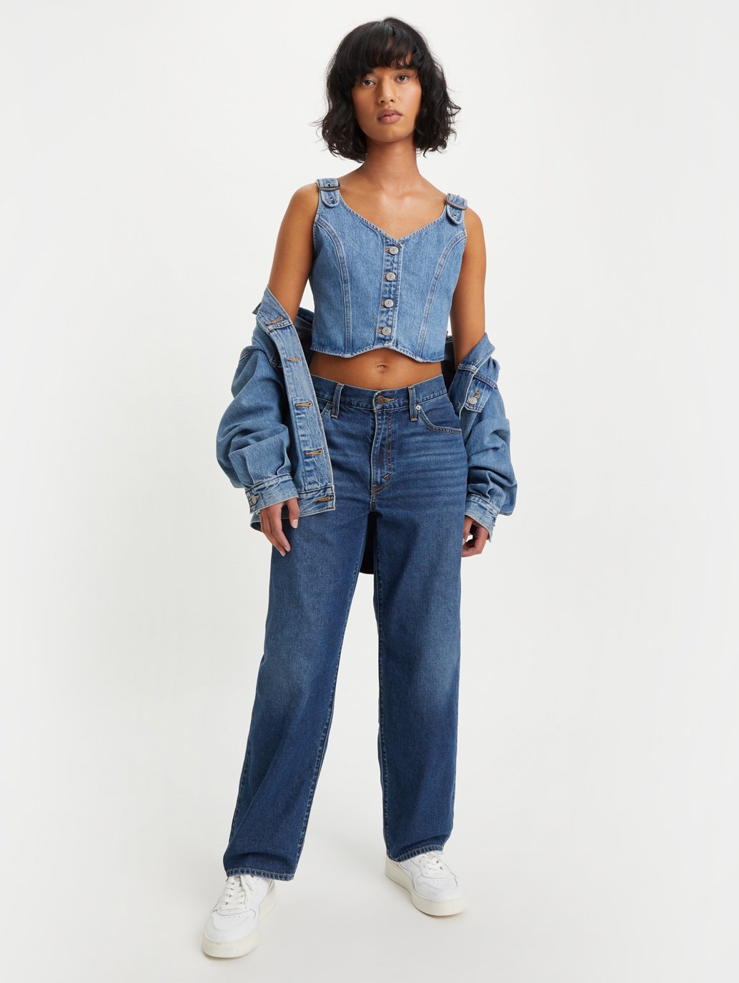 Levi's® 女用寬鬆老爹牛仔褲