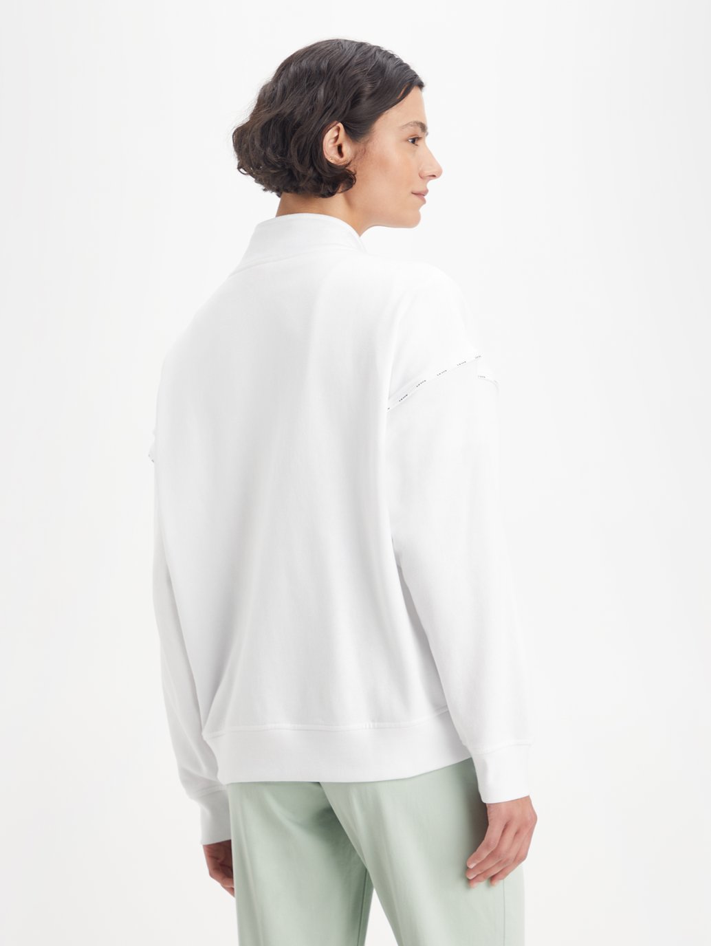 Levi's® 女士圖案彈性拉鍊運動衫