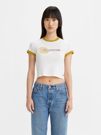 Levi's® 女用圖案 Ringer 迷你 T 卹