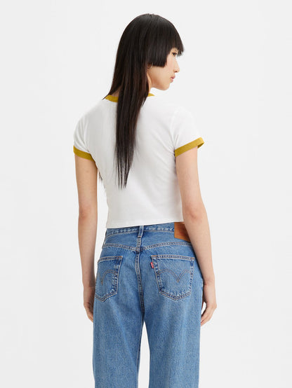 Levi's® 女用圖案 Ringer 迷你 T 卹