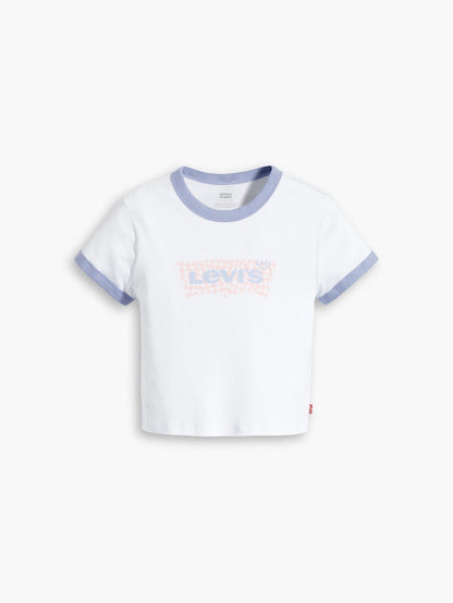 Levi's® 女用圖案 Ringer 迷你 T 卹